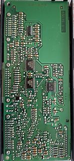 Foto einer Leiterplatte mit SMD-Bauteilen