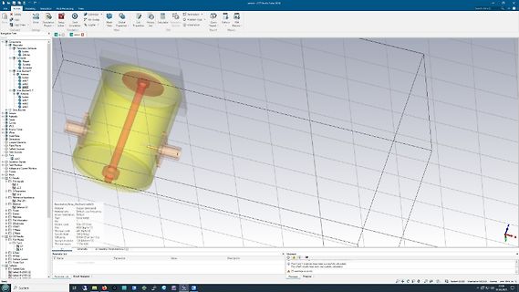 COMSOL Multiphysics 3D-Modellansicht