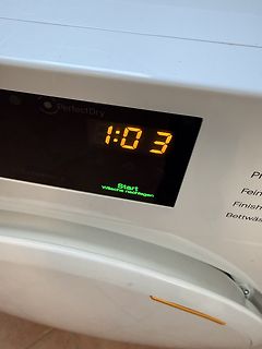 Display einer Waschmaschine