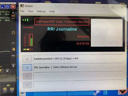 Foto eines Computerbildschirms mit Software-Anzeige