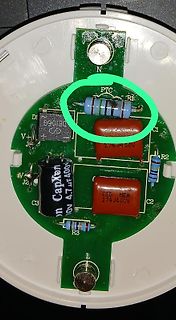 Leiterplatte eines Netzteils mit PTC und Kondensatoren