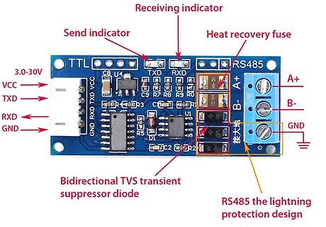 TTL zu RS485 Konverter Modul