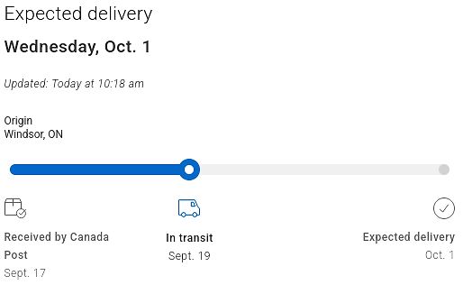 Sendungsverfolgung Statusbericht