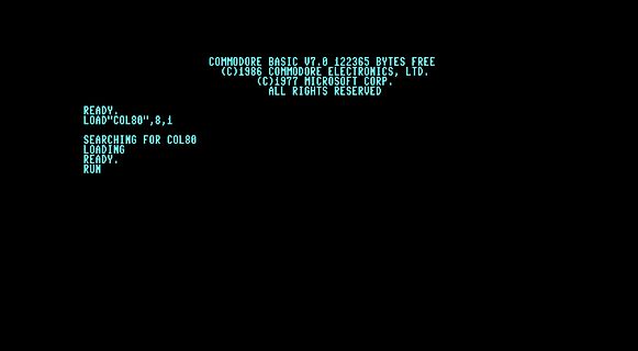Commodore BASIC Startbildschirm