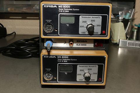 Zwei Ersa MS 8000 Temperatur-gesteuerte Lötstationen