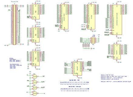 Schaltplan mit EPROM und 74LS244/74LS237 Logik