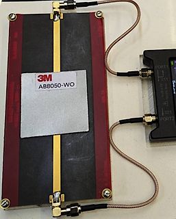 Messaufbau einer 3M AB8050-WO Antenne