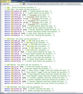 Programmcode für SPI-Konfiguration