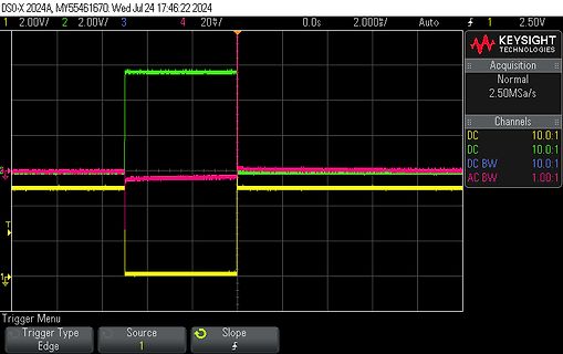 Oszilloskop-Screenshot eines Rechtecksignals