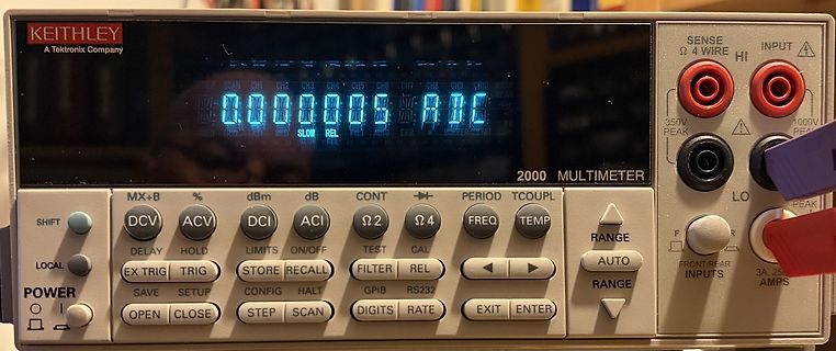 Keithley 2000 Multimeter Display