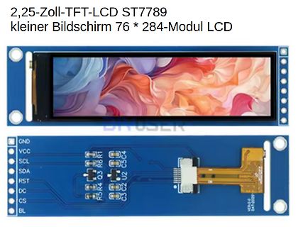 TFT-LCD Modul ST7789 mit Leiterplatte
