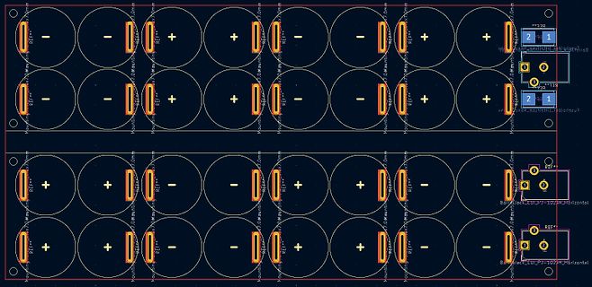 CAD-Ansicht eines Leiterplatten-Layouts