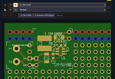 PCB-Layout einer Leiterplatte