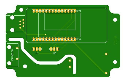 Leiterplatten-Layout mit Bestückungsdruck