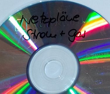 CD mit handschriftlicher Beschriftung