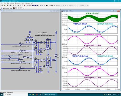LTspice Simulation Schaltplan und Wellenformen