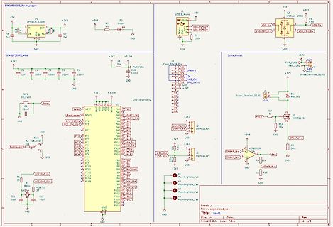 Schaltplan eines STM32F030RE Mikrocontrollers