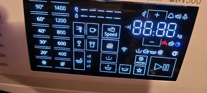 Display einer Waschmaschine