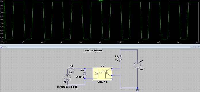 LTspice Simulation Schaltplan und Oszilloskop-Wellenform