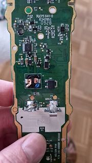 Leiterplatte eines Logitech-Geräts