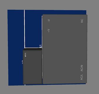 CAD-Ansicht eines Leiterplatten-Layouts