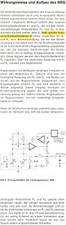 Text und Schaltplan eines Leistungsmessers NRS