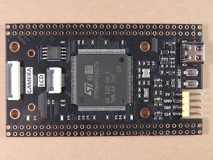 Leiterplatte mit STM32 Mikrocontroller und Kamera/LCD Anschlüssen