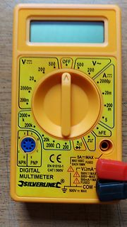 Gelbes Digital Multimeter