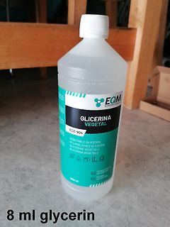 Flasche mit pflanzlicher Glycerin