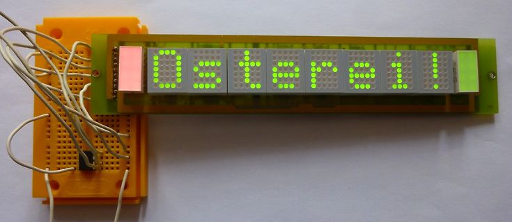 LED-Matrix-Display mit Textanzeige