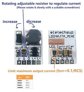 LED-Controller Modul mit einstellbarem Widerstand