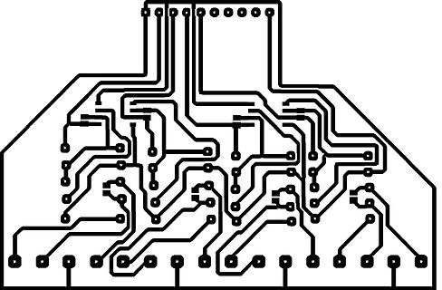 Leiterplatten-Layout einer Matrix-Schaltung
