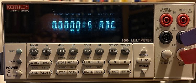 Keithley 2000 Digital Multimeter Display