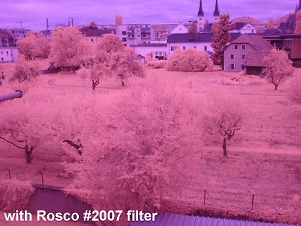 Landschaftsaufnahme mit Rosco Filter