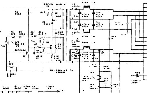 Schaltplan einer elektronischen Schaltung