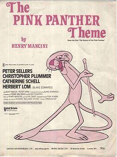Notenblatt des Pink Panther Themes