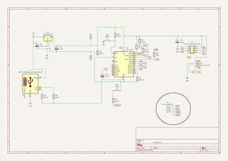 Schaltplan eines ESP-12E Mikrocontrollers