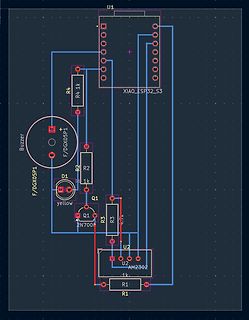Schaltplan mit XIAO ESP32-S3, Buzzer und MOSFET