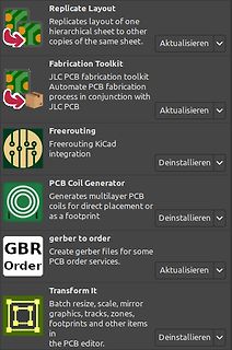 Liste von KiCad-Plugins oder Erweiterungen