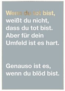 Textbild mit einem humorvollen Spruch