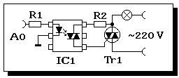 Schaltplan einer Dimmer-Schaltung mit Triac