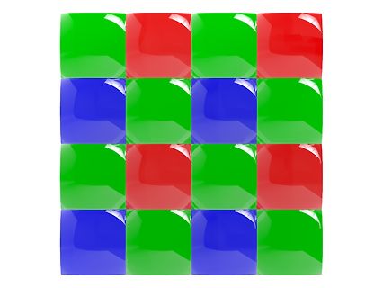 Raster aus farbigen Quadraten