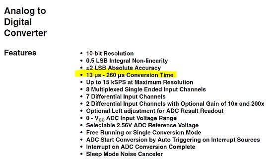 Features eines Analog to Digital Converters