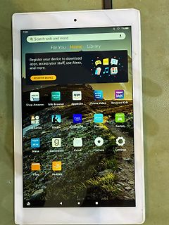 Foto eines Tablets mit App-Icons