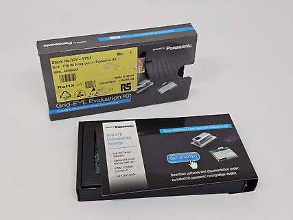 Verpackung eines Panasonic Grid-EYE Evaluation Kits