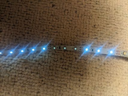 LED-Streifen mit Beschriftung