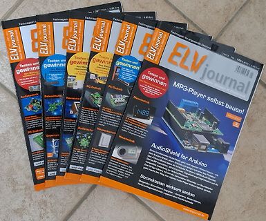 Stapel von ELV Journal Zeitschriften