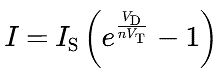 Mathematische Formel für den Diodenstrom
