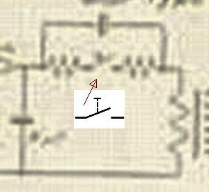 Ausschnitt eines Schaltplans mit Schaltsymbol