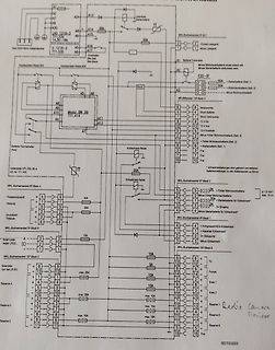 Handgezeichneter Schaltplan eines Bordnetz-Systems